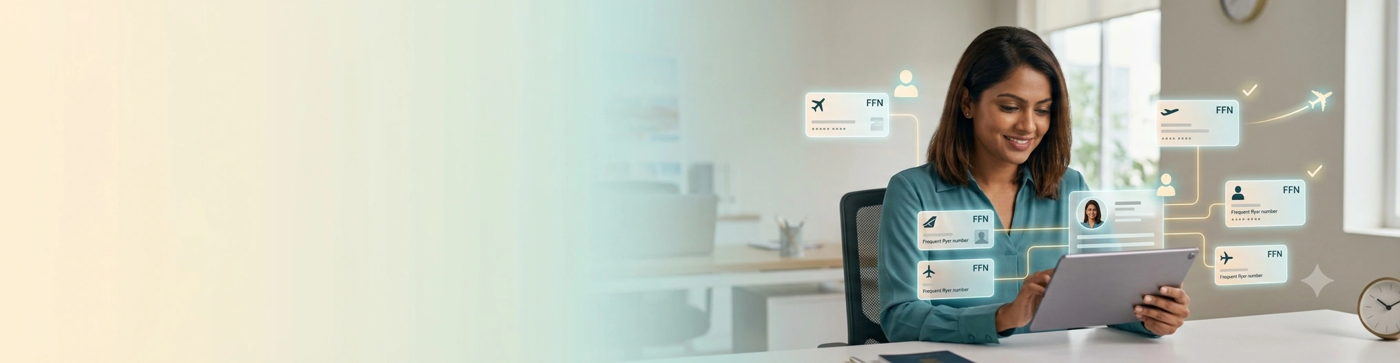 Frequent flyer number saved in client profile